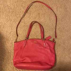 Large Pink Coach Purse